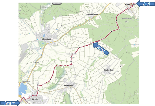2023-10-03 Wanderung auf dem HuWP - Route