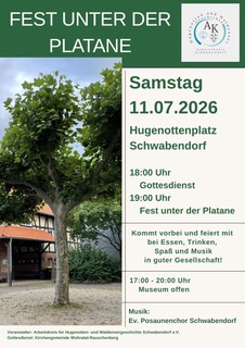 Flyer Fest unter der Platane 2026